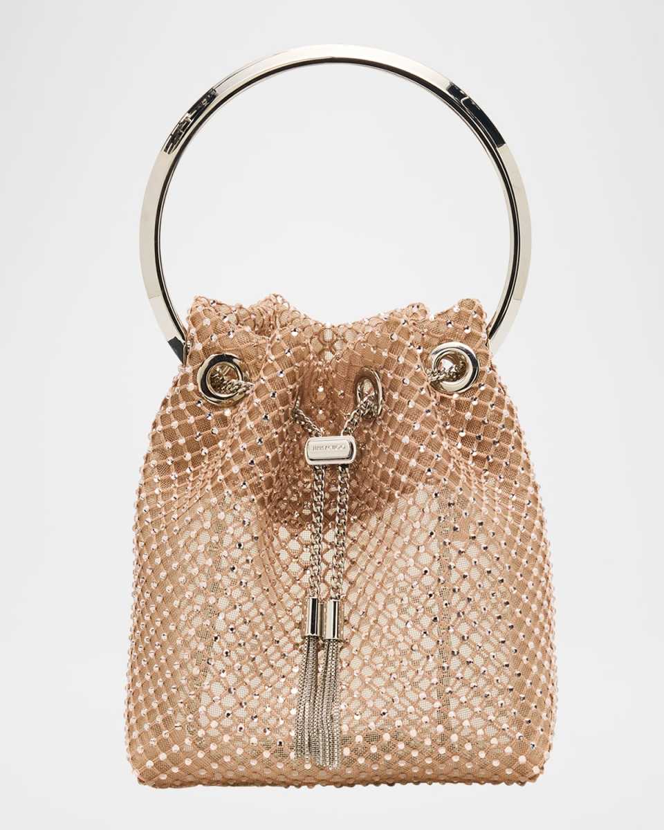 Bon Bon Mesh Crystal Top-Handle Bag
